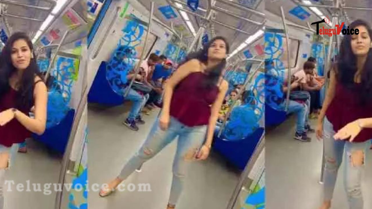 Hyderabad Girl's Dance Video In Metro Goes Viral.
